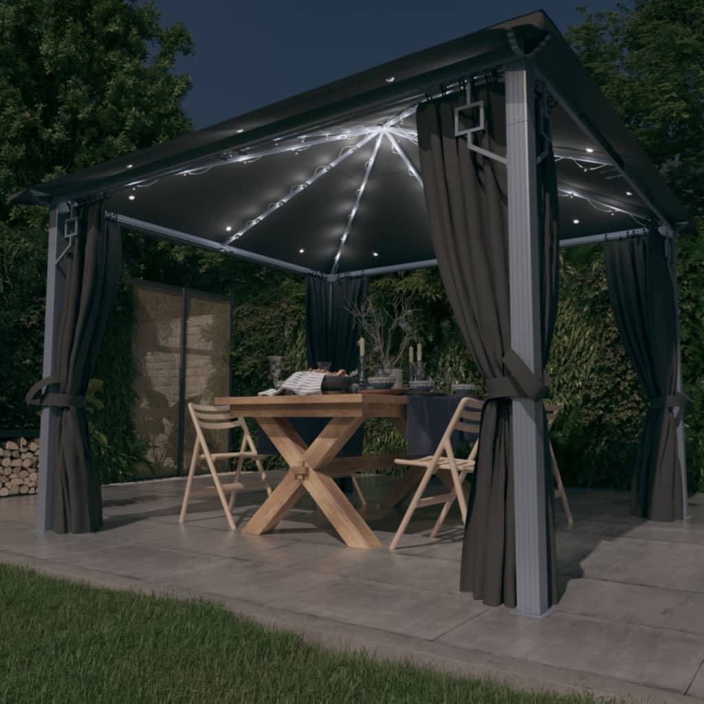 Tonnelle LED Solaire Aluminium 4x3 m — Rideaux & Moustiquaires - photo 2