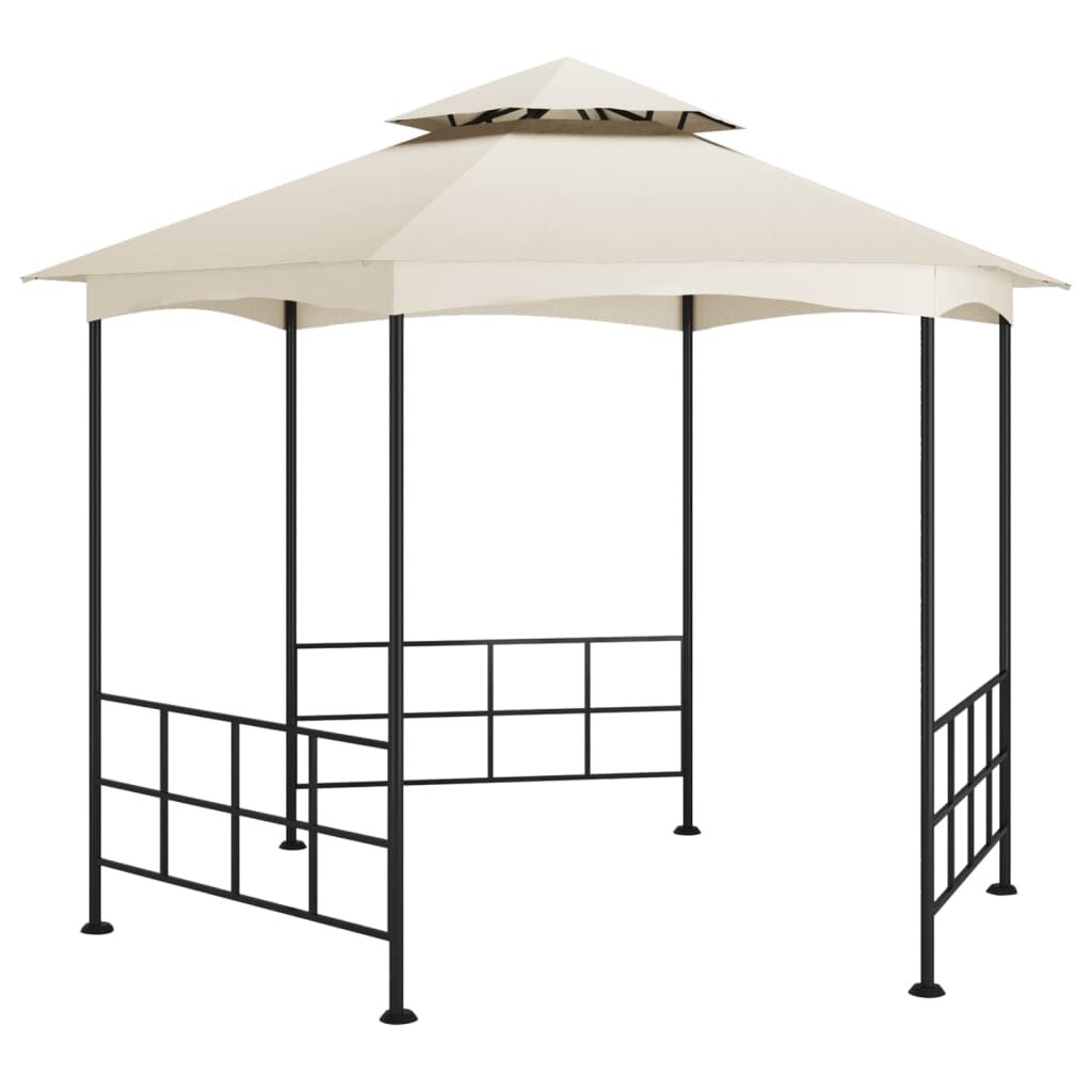 Gazebo belvedere a parois acier - vue principale creme