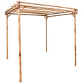 Pergola bambou naturel 170x170 - vue principale