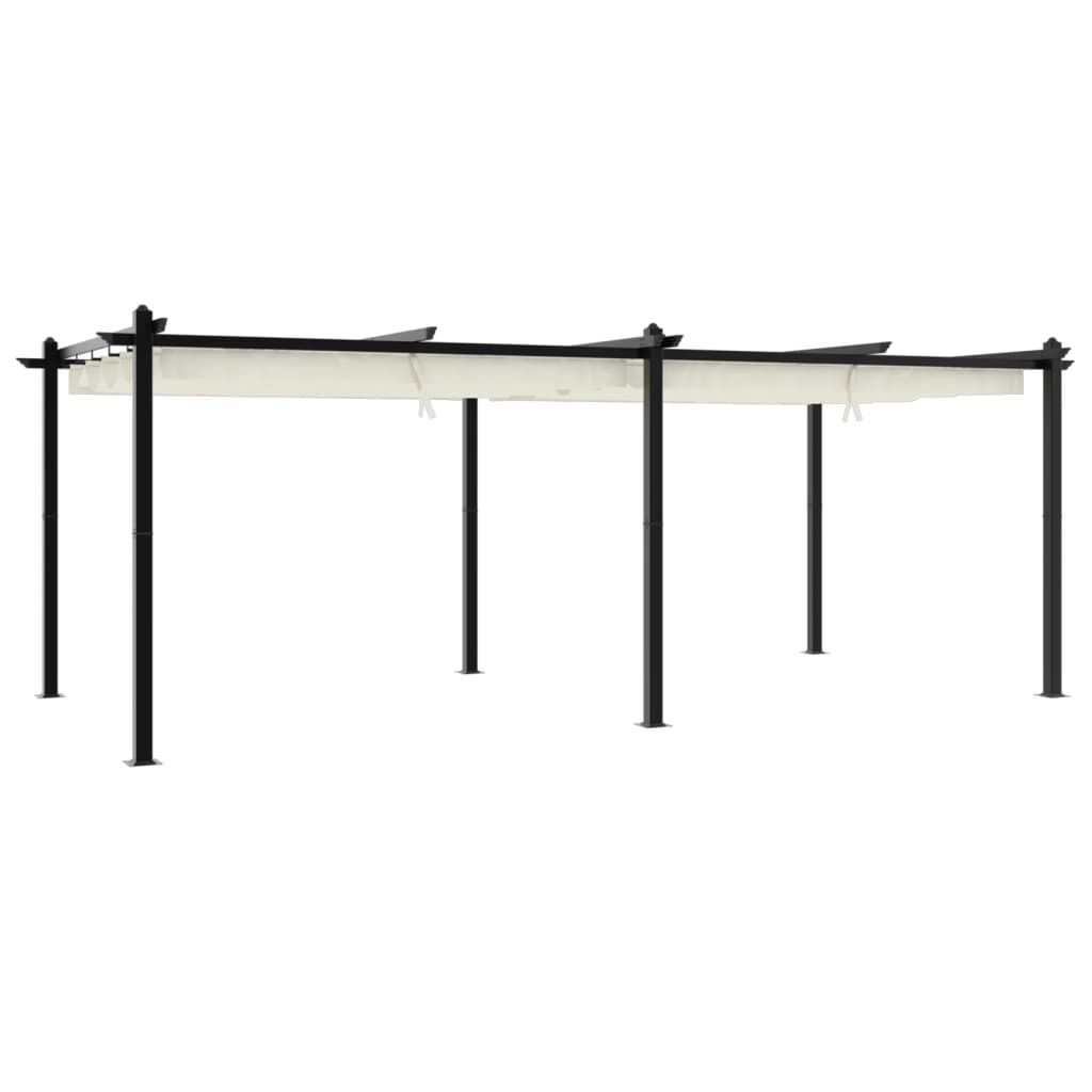 Tonnelle aluminium 3x6m - vue laterale