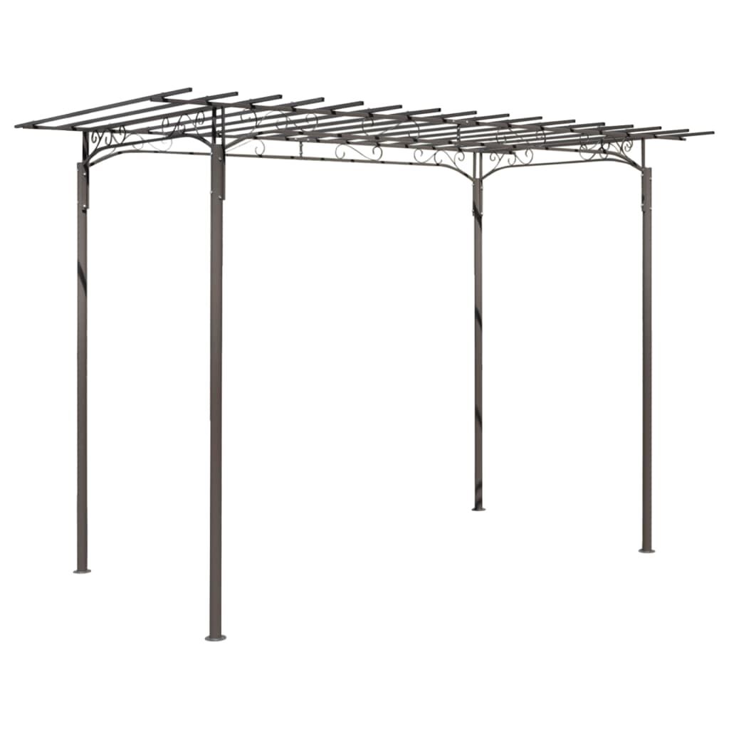 Voûte de jardin décorative acier anthracite