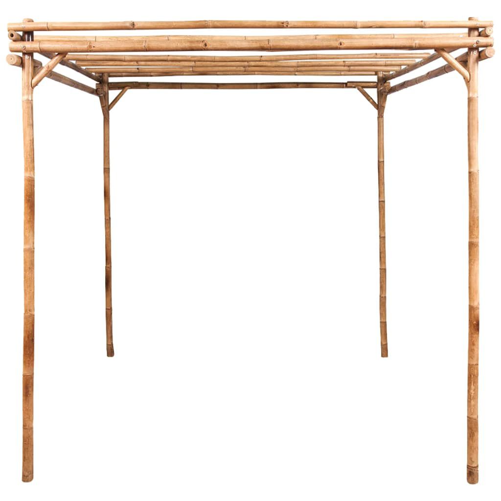 Pergola bambou naturel 170x170 - detail