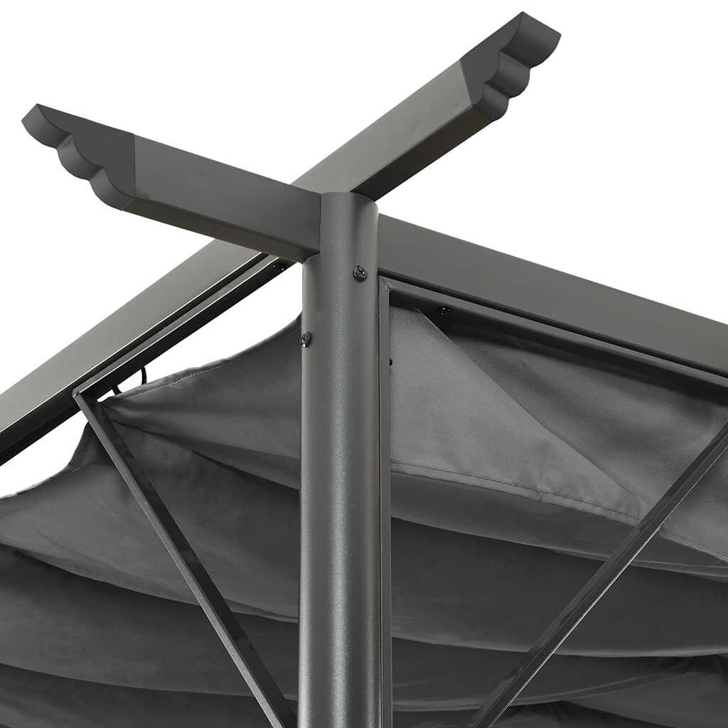 Pergola acier 180gm2 - vue laterale