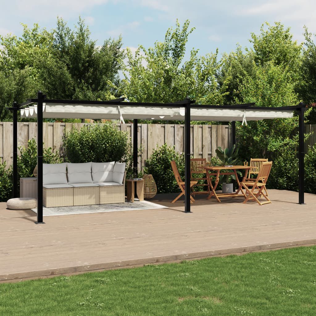 Tonnelle de jardin - detail cadre aluminium