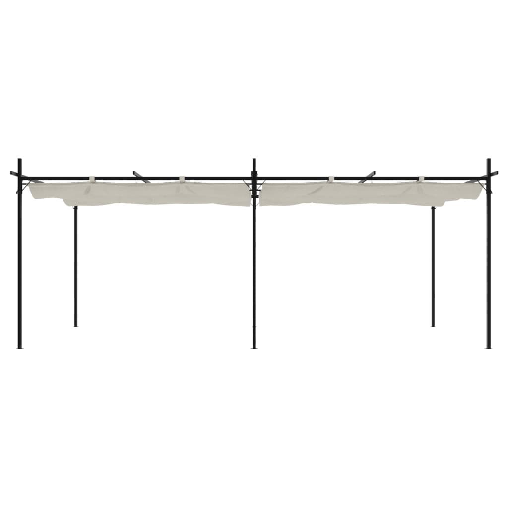 Pergola toit retractable - detail structure aluminium