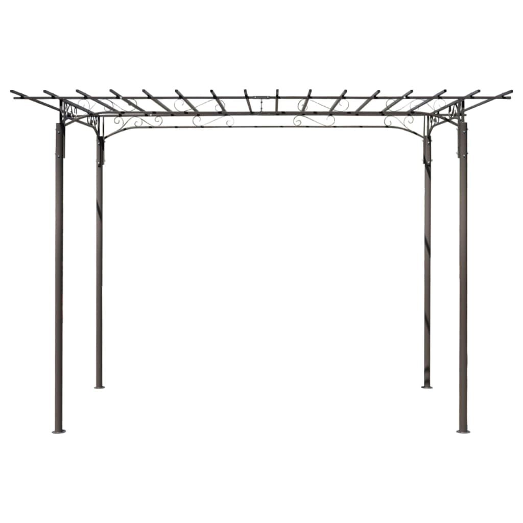 Voûte de jardin décorative acier anthracite
