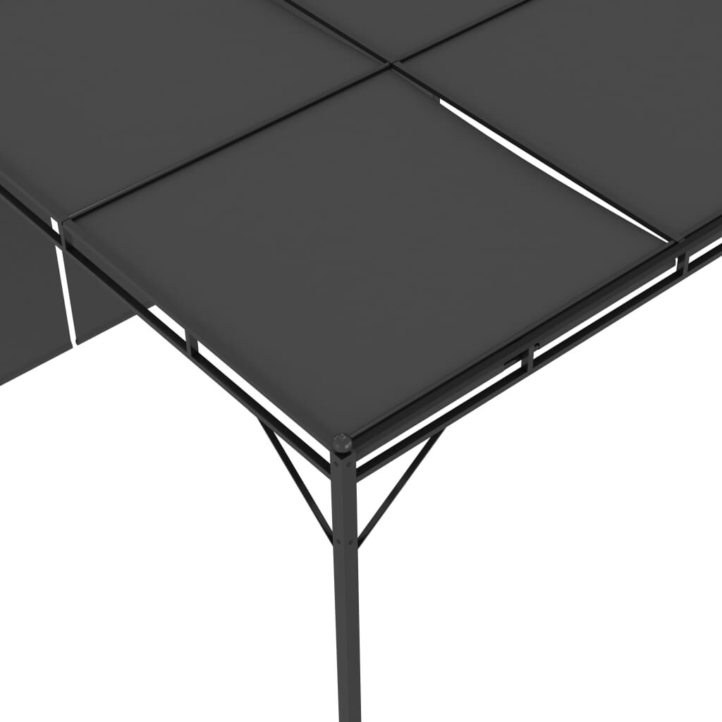 Belvedere 4x3m anthracite - espace lounge jardin