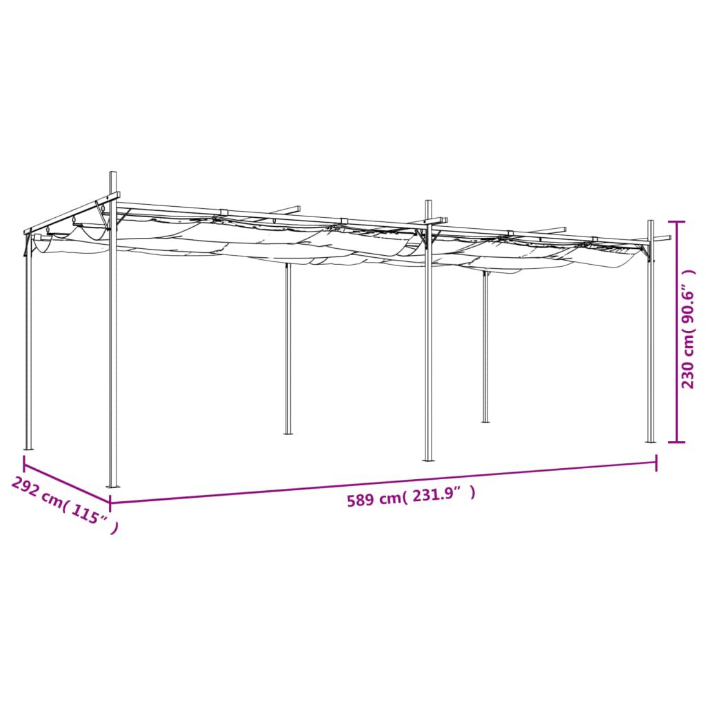 Pergola 589x292 - montage et dimensions