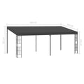 Pergola Murale Adossée Acier — Belvédère de Terrasse 3x3 à 3x6 m - photo 1